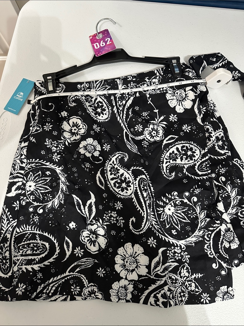 Cupshe Black & White Floral Girls Skirt